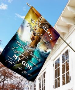 jesus way maker miracle worker promise keeper light in the darkness flag 6319