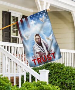 Jesus American Flag In God We Trust TTV502F