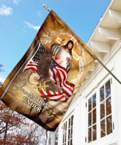 jesus and eagle flagwix™ one nation under god jesus flag 1728