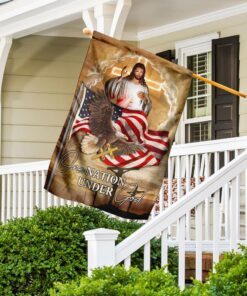 jesus and eagle flagwix™ one nation under god jesus flag 2743
