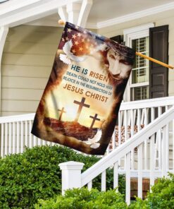 jesus christ. he is risen flag 4948