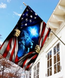 jesus christ american flag 3737