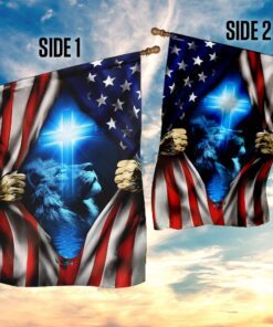 jesus christ american flag 6518