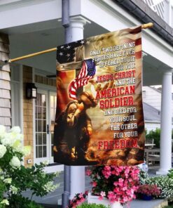 Jesus Christ American Patriot Flag