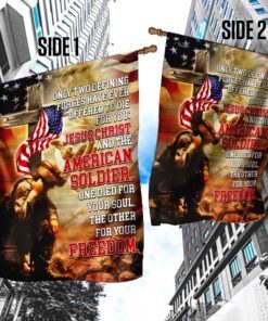 jesus christ american patriot flag 7685