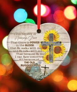 jesus christ ceramic ornament i still believe in amazing grace lnh005o 1435