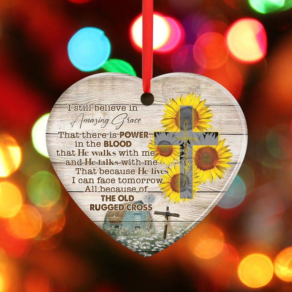 Jesus Christ Ceramic Ornament I Still Believe In Amazing Grace LNH005O - Image 6