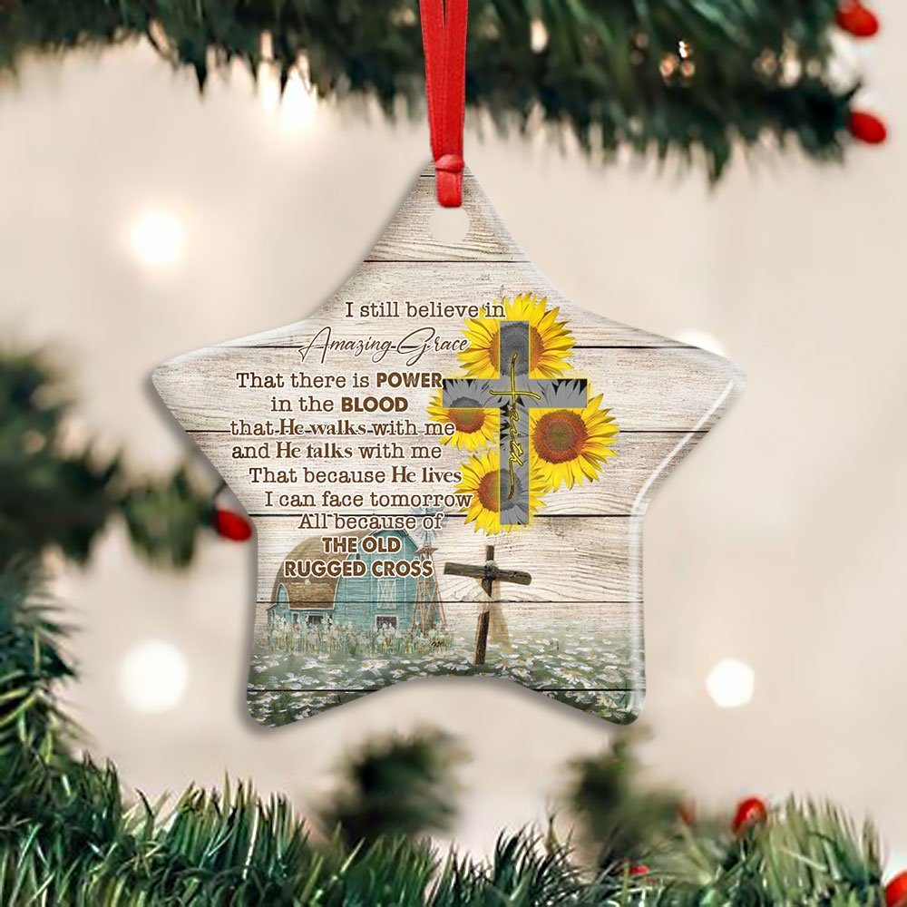 Jesus Christ Ceramic Ornament I Still Believe In Amazing Grace LNH005O - Image 8