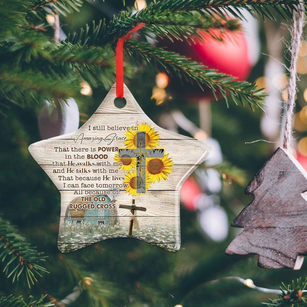 Jesus Christ Ceramic Ornament I Still Believe In Amazing Grace LNH005O - Image 4