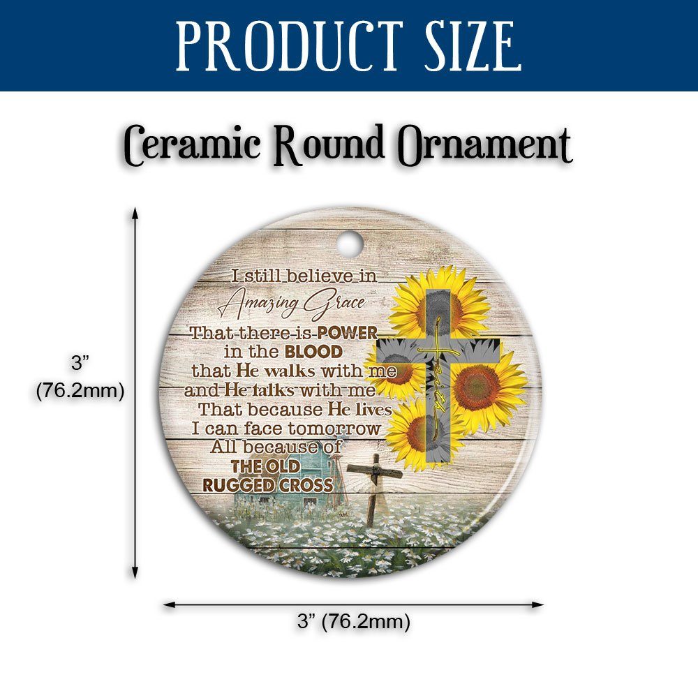 Jesus Christ Ceramic Ornament I Still Believe In Amazing Grace LNH005O - Image 9
