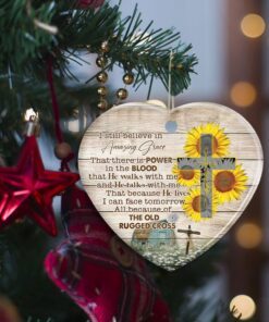 jesus christ ceramic ornament i still believe in amazing grace lnh005o 5452