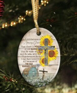 jesus christ ceramic ornament i still believe in amazing grace lnh005o 6833