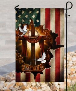 jesus christ cross flag 3878