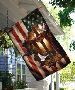 jesus christ cross flag 7073