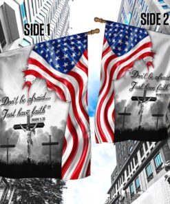 jesus christ flag do not be afraid just have faith flag thn2224fv2 8560