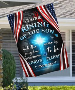 Jesus Christ Flag From The Rising Of The Sun Unto The Going Down MLH2245F