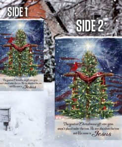 jesus christ the greatest gift christmas flag 3155