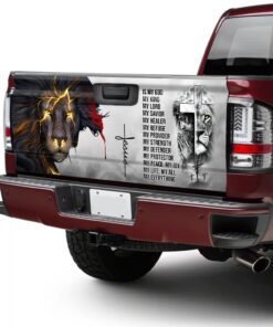 jesus christ truck tailgate decal sticker wrap 3289