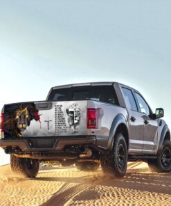 jesus christ truck tailgate decal sticker wrap 4750