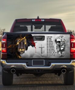 Jesus Christ Truck Tailgate Decal Sticker Wrap