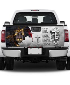 jesus christ truck tailgate decal sticker wrap 8409