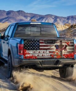 jesus christ united we stand truck tailgate decal sticker wrap 1780