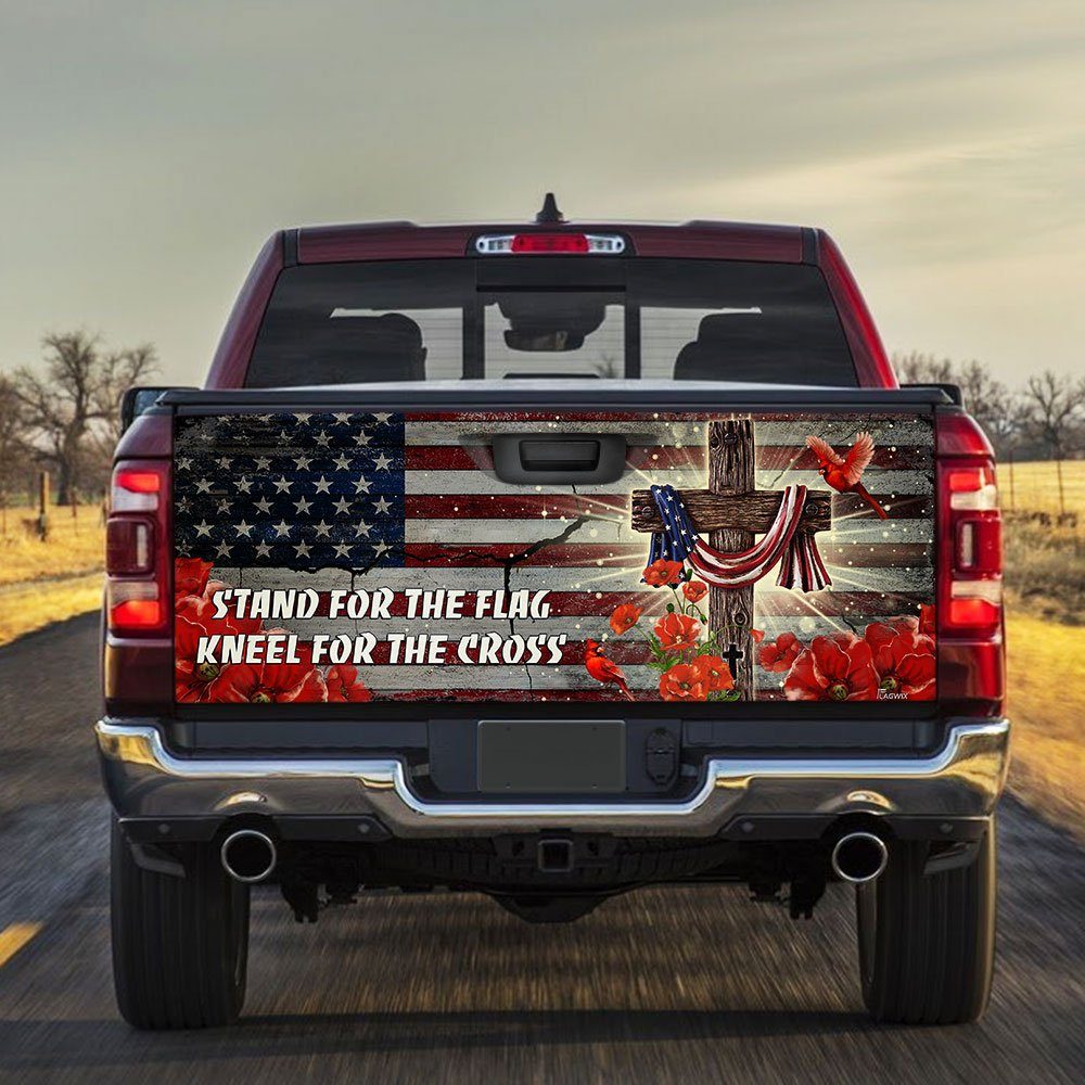 Jesus Christ United We Stand Truck Tailgate Decal Sticker Wrap