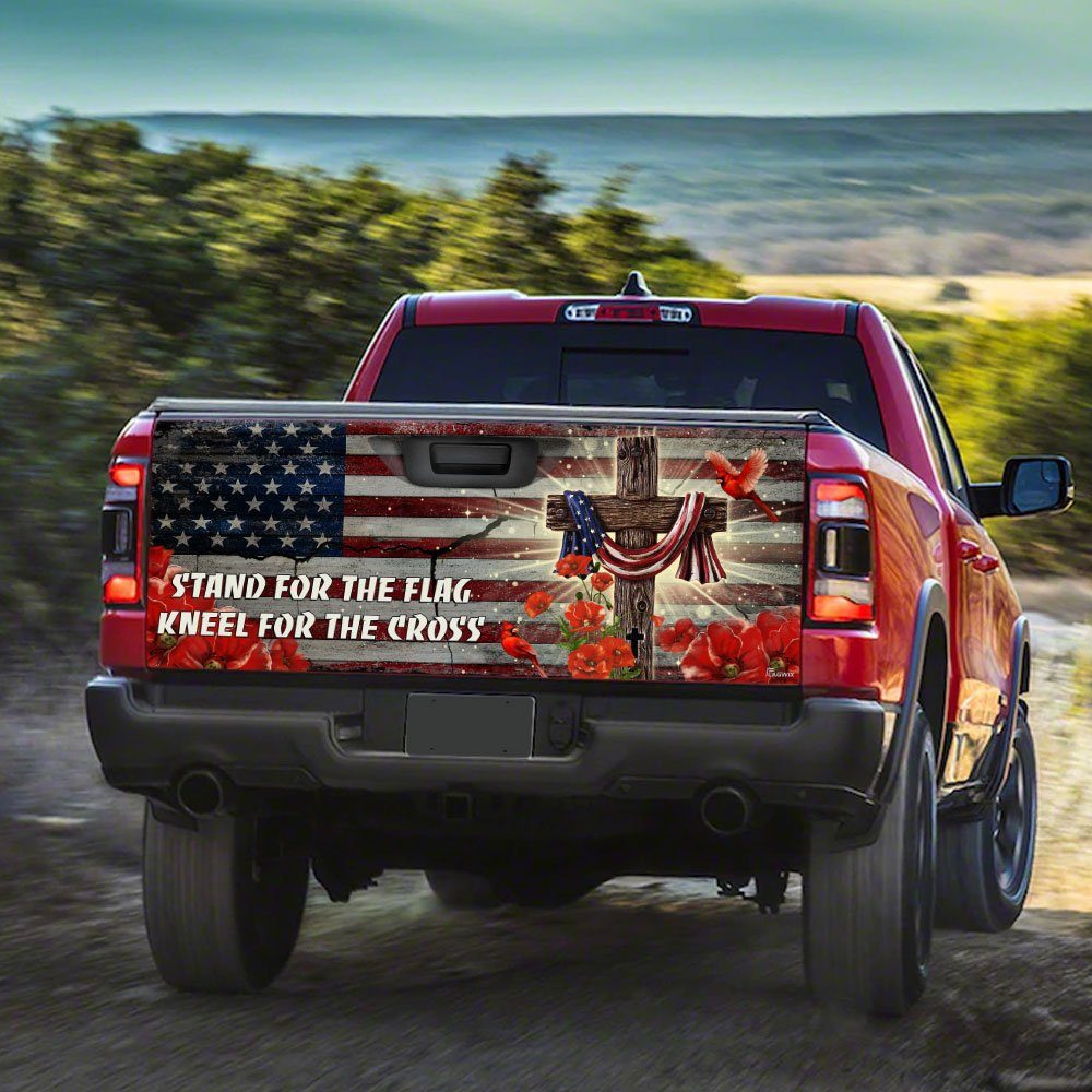 Jesus Christ United We Stand Truck Tailgate Decal Sticker Wrap - Image 3