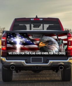 Jesus Christ United We Stand Truck Tailgate Decal Sticker Wrap