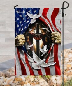 jesus christ with cross flagwix™ american flag with dove flag 1812