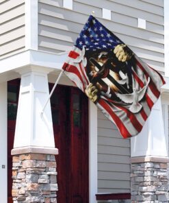 jesus christ with cross flagwix™ american flag with dove flag 2753
