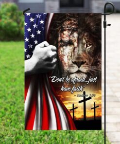 jesus christian. just have faith flag 2709