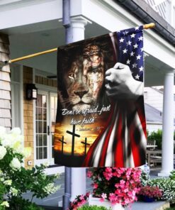 jesus christian. just have faith flag 3208