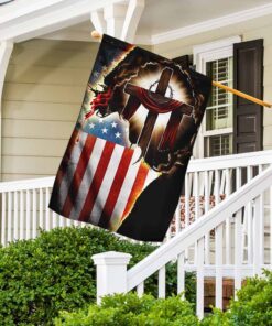 Jesus Christian American Flag