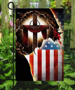 jesus christian american flag 5747