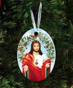 jesus christian ceramic ornament 1672