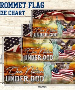 jesus christian cross one nation under god grommet flag thn3698gf 1382