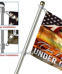 jesus christian cross one nation under god grommet flag thn3698gf 5900