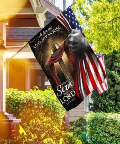 Jesus Christian Flag, We Will Serve The Lord THB2953F1