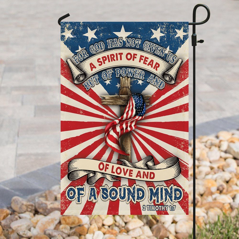 Jesus Christian For God Has Not Given Us Flag - Image 8
