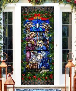 jesus christmas. nativity of jesus door cover thh3509d 3956