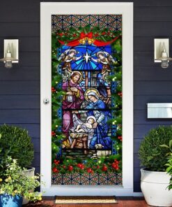 jesus christmas. nativity of jesus door cover thh3509d 8270