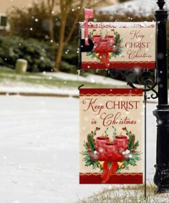 Jesus Christmas Keep Christ in Christmas Garden Flag & Mailbox Cover MLN645MF