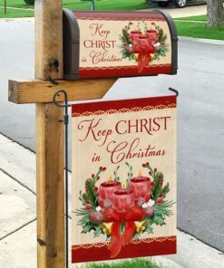 jesus christmas keep christ in christmas garden flag &amp mailbox cover mln645mf 5145