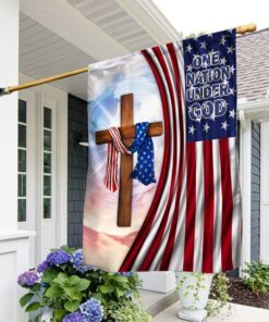 Jesus Cross Flag One Nation Under God BNN273F