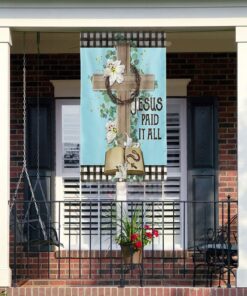 jesus cross jesus paid it all flag mln958f 2845