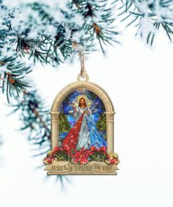 jesus custom shaped ornament christianity church ntt1360o 8824