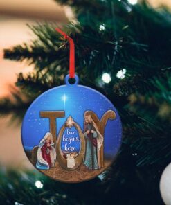 jesus custom shaped ornament holy night ntb282o 2436
