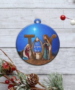 jesus custom shaped ornament holy night ntb282o 8022