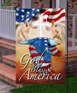 jesus eagle flag god bless america bnn121f 3426